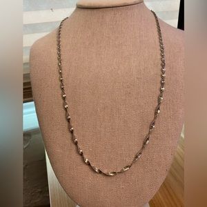 925 Italian twist sterling silver necklace signed BIB